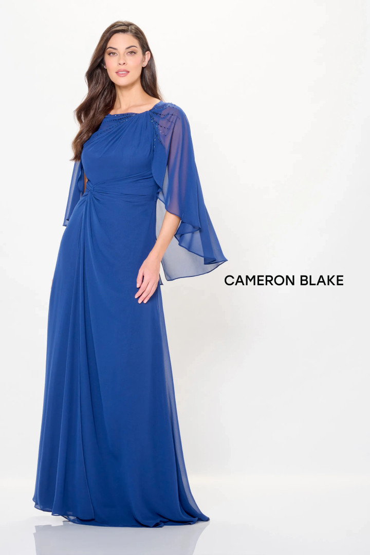 Cameron Blake by Mon Cheri CB3242 Chiffon Beaded Long Dress