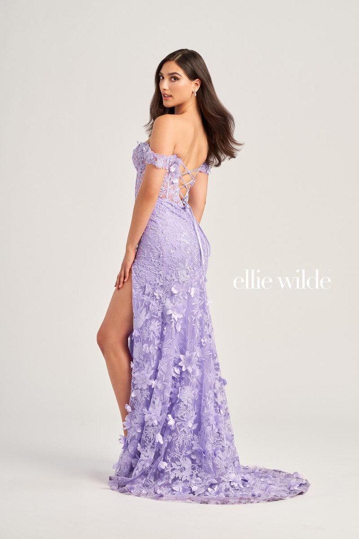 Ellie Wilde by Mon Cheri EW35054 Embroidered Tulle Dress