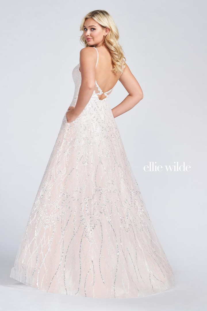 Ellie Wilde by Mon Cheri EW122059 Embroidered Lace Dress