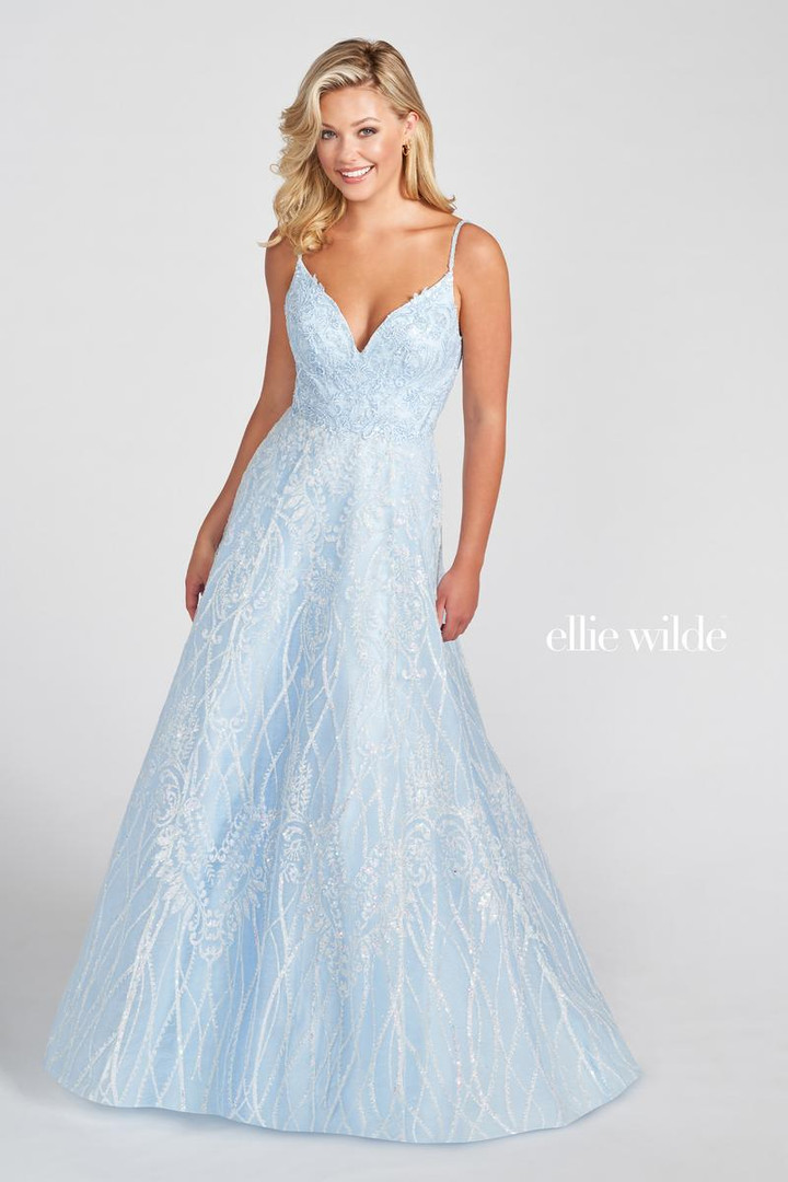 Ellie Wilde by Mon Cheri EW122059 Embroidered Lace Dress