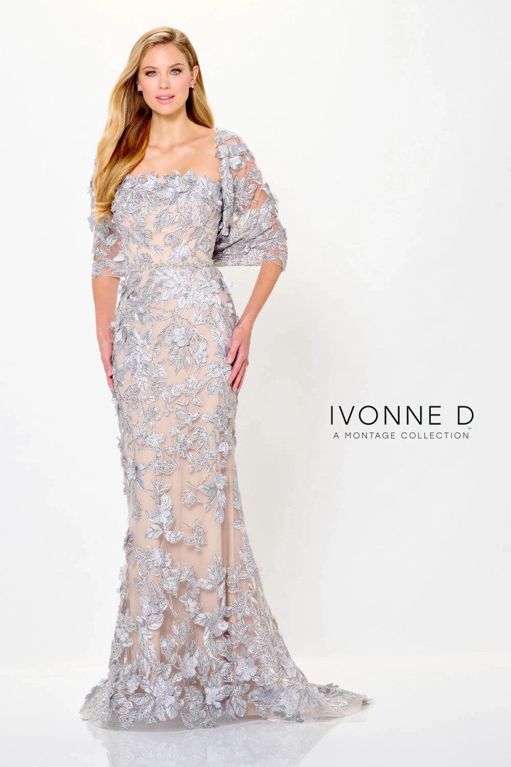 Ivonne D by Mon Cheri ID6205 Curved Neck Strapless Dress