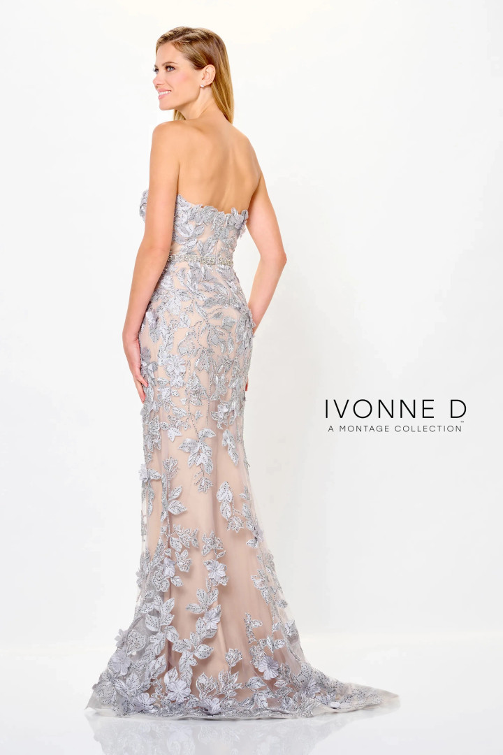 Ivonne D by Mon Cheri ID6205 Curved Neck Strapless Dress