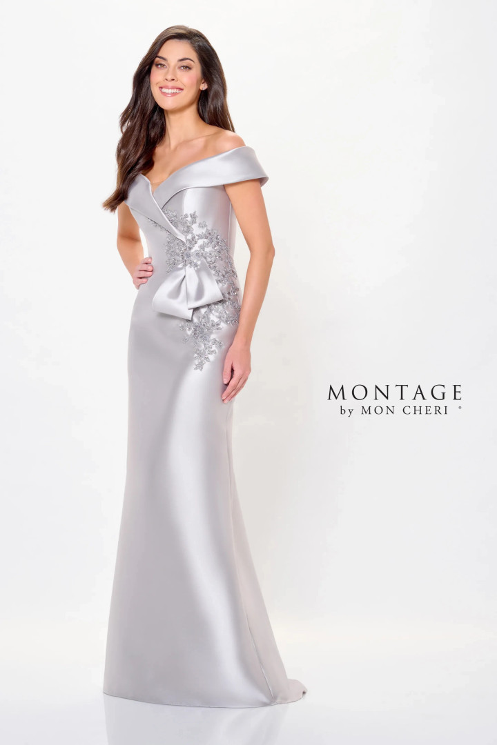 Montage by Mon Cheri M904 Off-Shoulder Sleeveless Long Dress