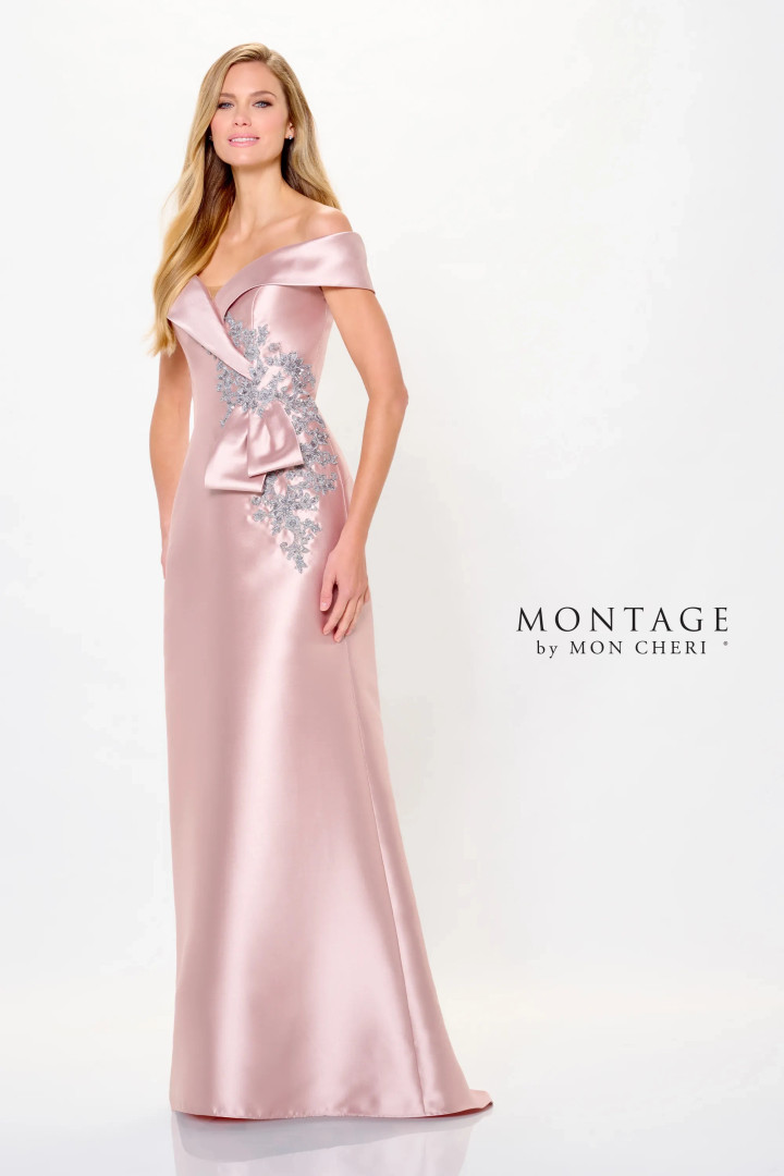 Montage by Mon Cheri M904 Off-Shoulder Sleeveless Long Dress