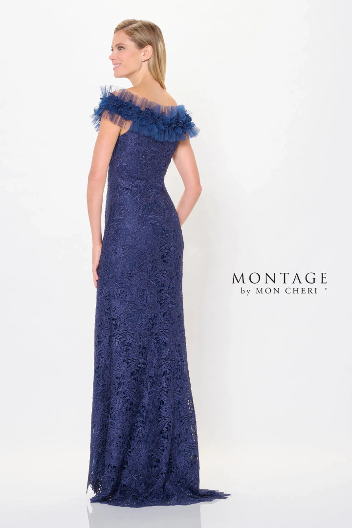 Montage by Mon Cheri M917 Off-Shoulder Sweetheart Neck Dress