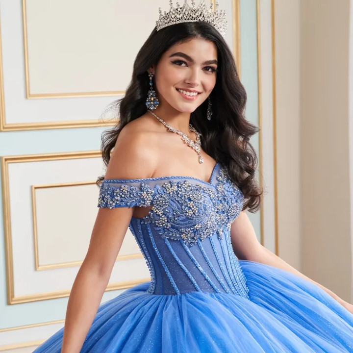Princesa by Ariana Vara PR30180 Tulle Off-Shoulder Ball Gown