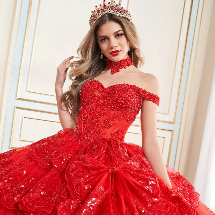 Princesa by Ariana Vara PR30181 Tulle Off-Shoulder Ball Gown