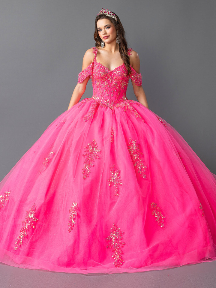 Dancing Queen 1983 Embellished Bodice Glittering Ball Gown