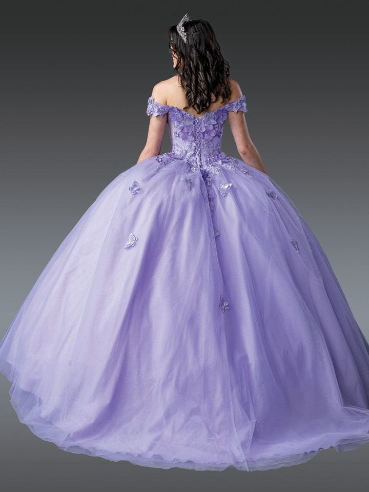 Dancing Queen 1917 Embroidered Bodice Off-Shoulder Ball Gown