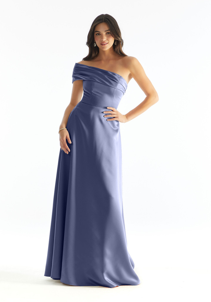Morilee Bridesmaid 31237 Satin One Shoulder A-Line Dress