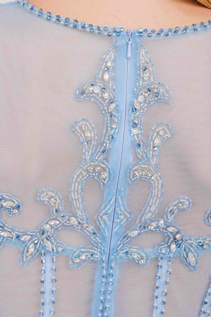 Amelia Couture AG0111 Sequin Embroidery Sleeveless Dress