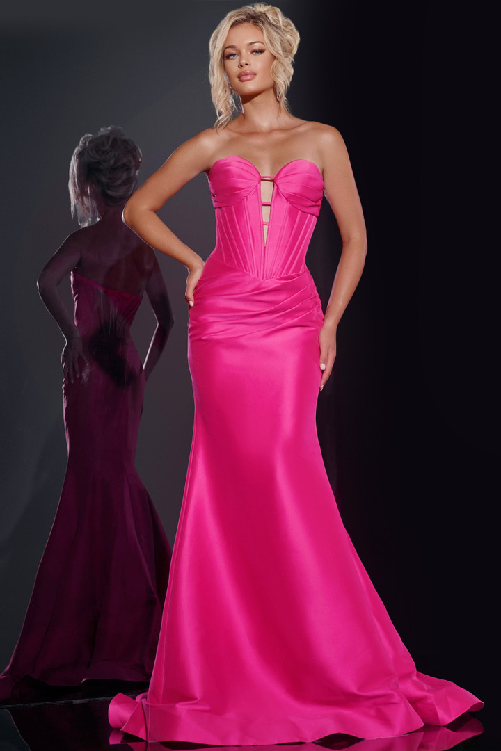 Jovani 43350 Sweetheart Neck Strapless Long Dress