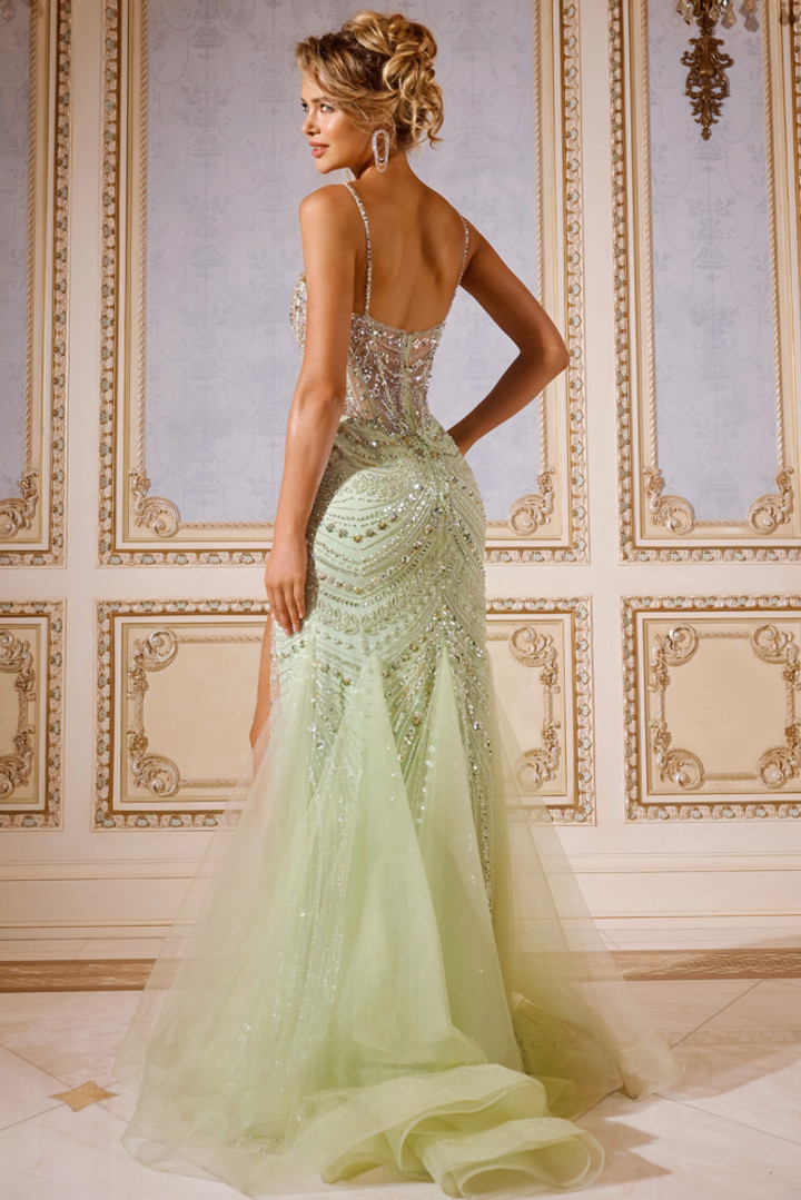Jovani 43189 Spaghetti Strap Sleeveless Long Dress