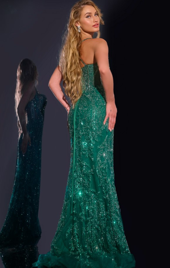 Jovani 40470 Spaghetti Strap Sleeveless Long Dress