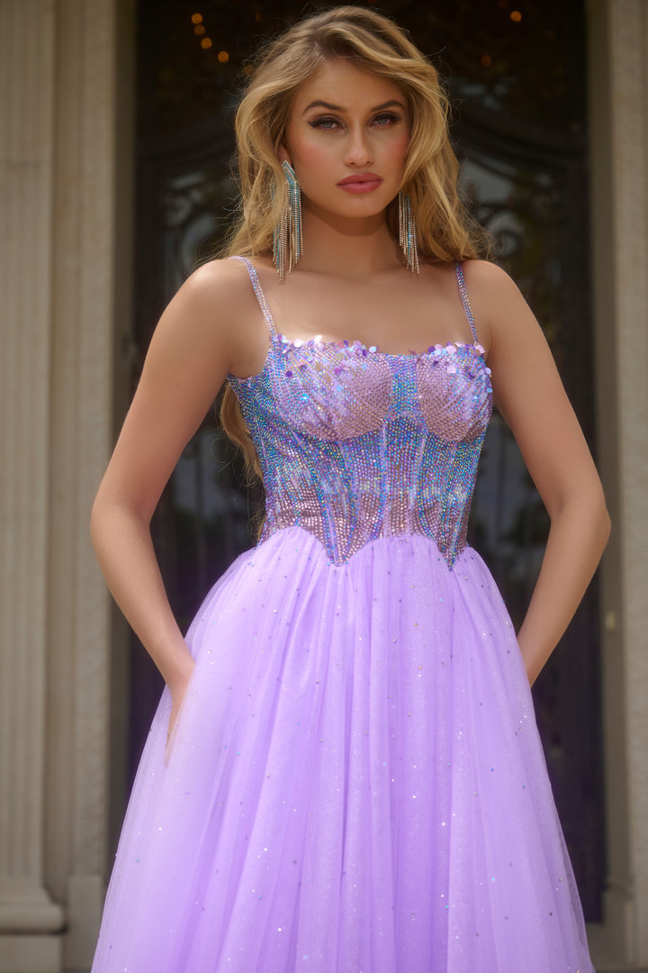 Jovani 44511 Scoop Neck Sleeveless Long Dress