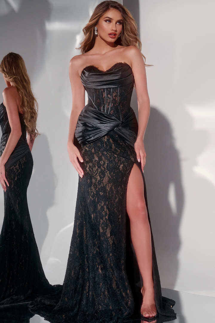 Jovani 43859 Sweetheart Neck Strapless Long Dress