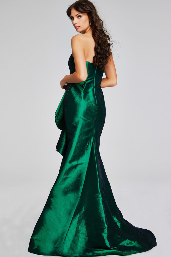 Jovani 39368 Satin Ruffles Strapless Sleeveless Mermaid Gown