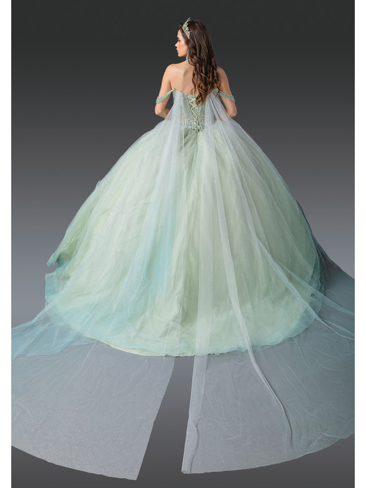 Dancing Queen 1950 Beaded Corset Bodice Off-Shoulder Dress