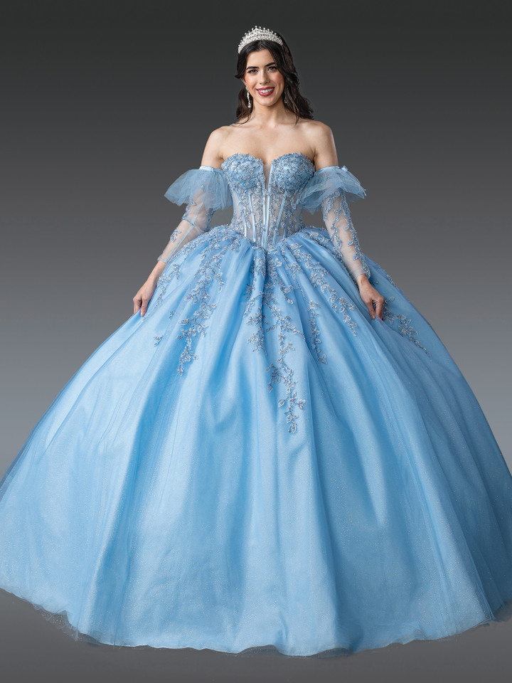 Dancing Queen 1910 Embroidered Floral Off-Shoulder Dress