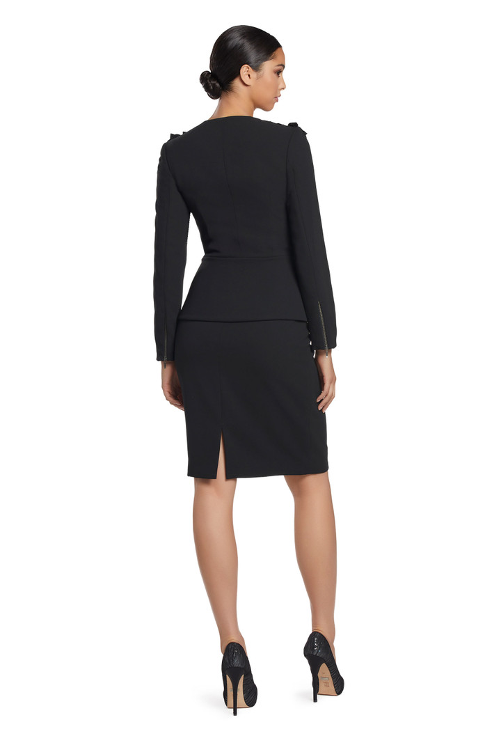 Alexander by Daymor 2040-46 Long Sleeve Short Evening Dress