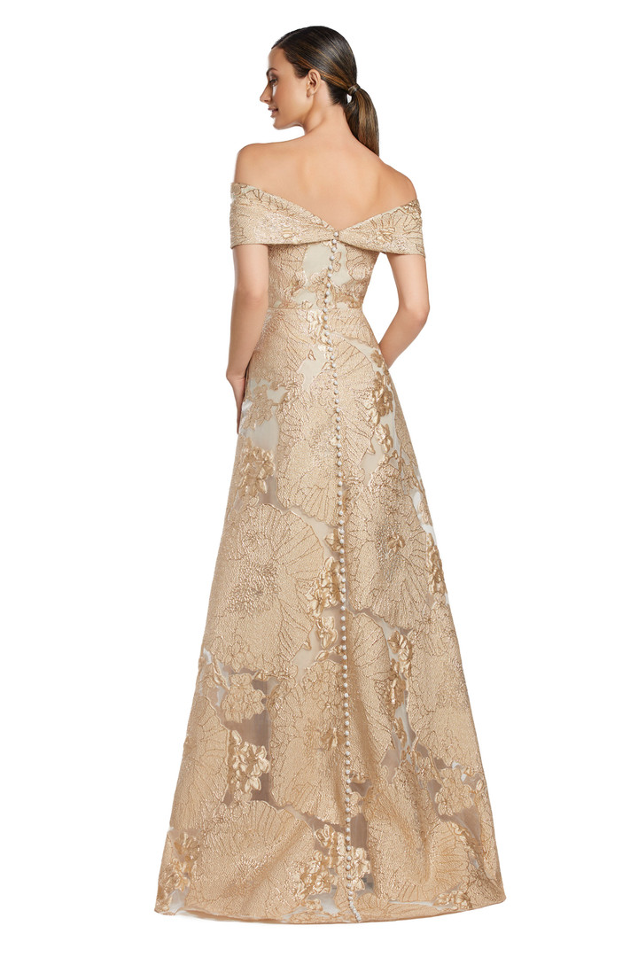 Alexander by Daymor 2063 Off Shoulder Sleeves Evening Dress