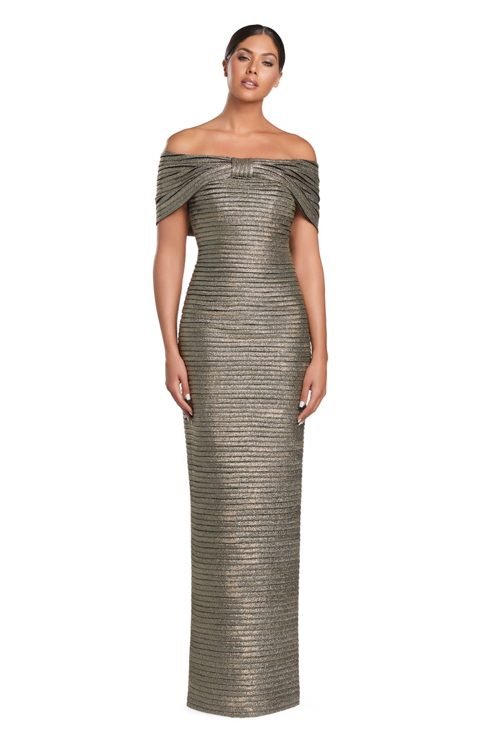 Alexander by Daymor 2066 Off Shoulder Sleeves Evening Dress