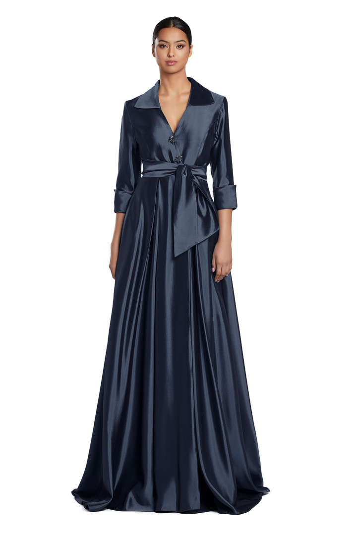 Alexander by Daymor 2067 Collar Neck Quarter Sleeves Dress