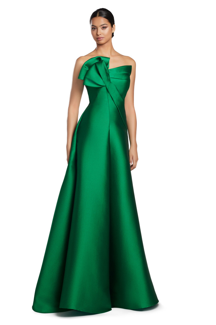 Alexander by Daymor 2068 Asymmetric Neck Strapless Dress