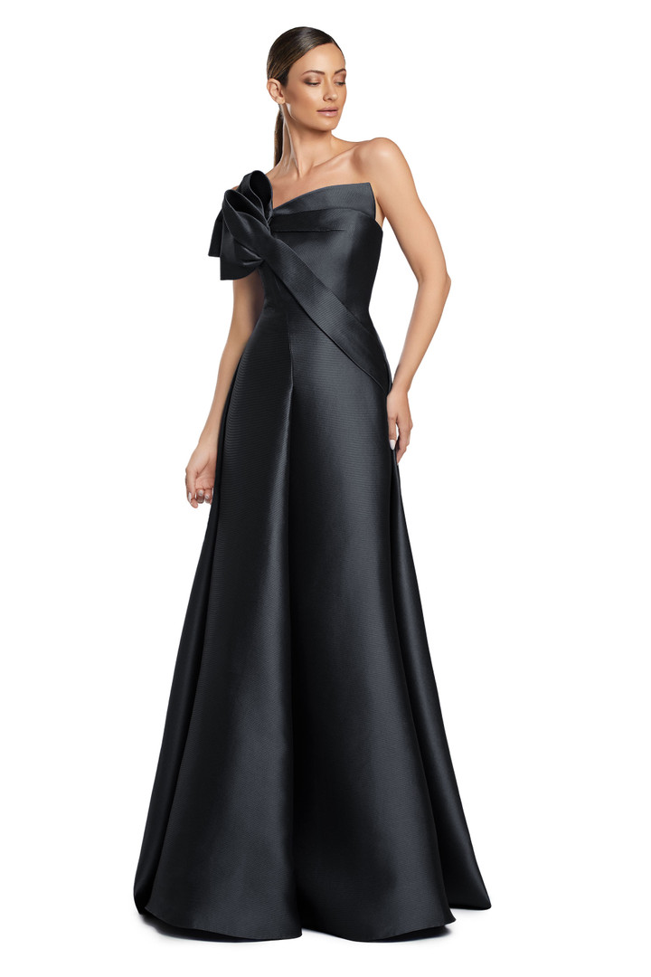 Alexander by Daymor 2068 Asymmetric Neck Strapless Dress