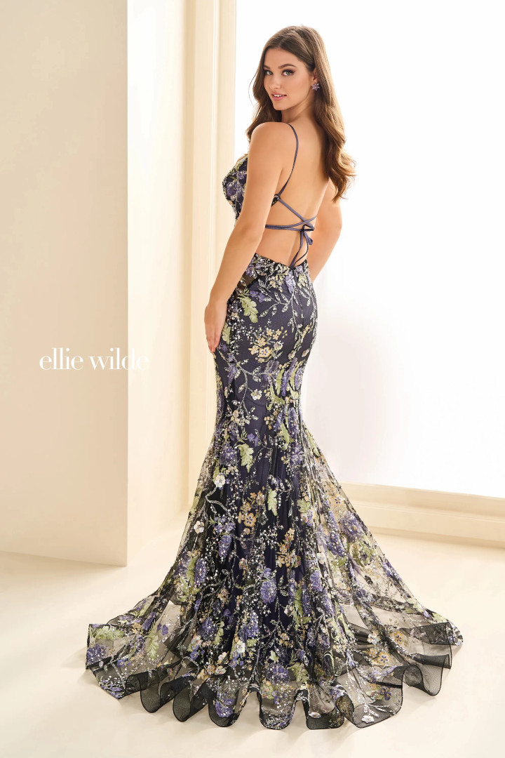 Ellie Wilde by Mon Cheri EW36019 Glitter Tulle Sequin Dress