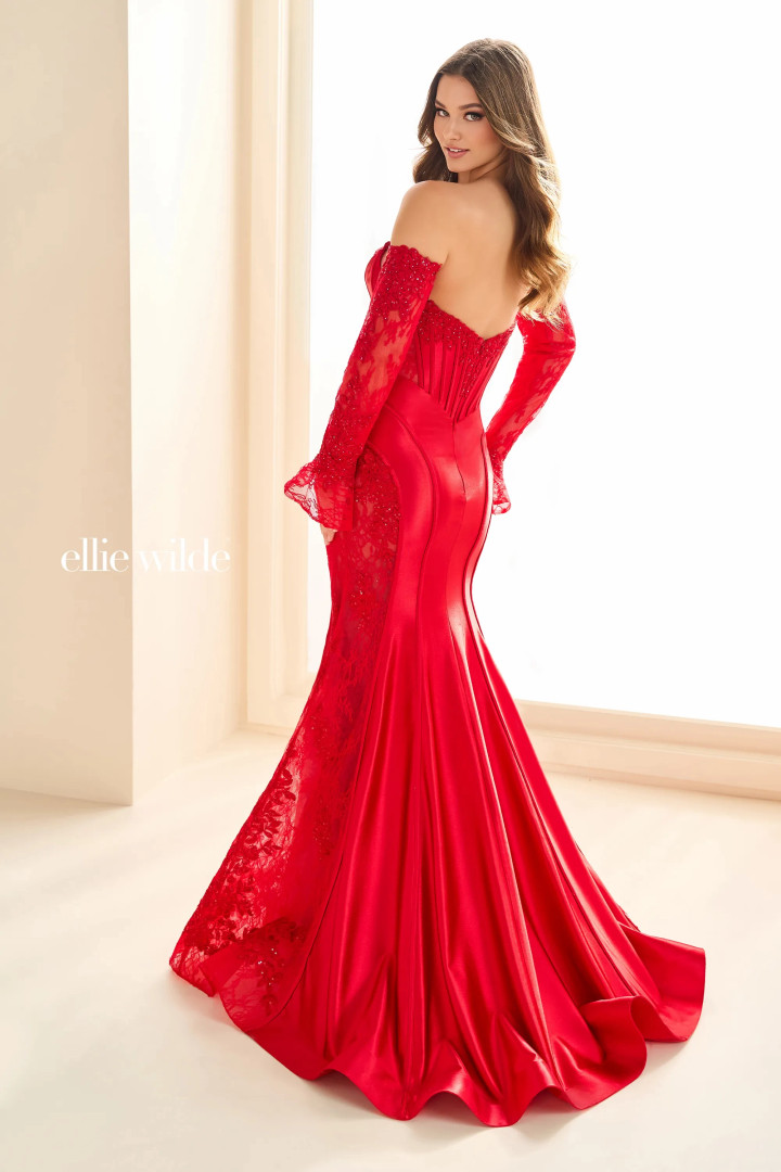 Ellie Wilde by Mon Cheri EW36010 Sequin Allover Lace Dress