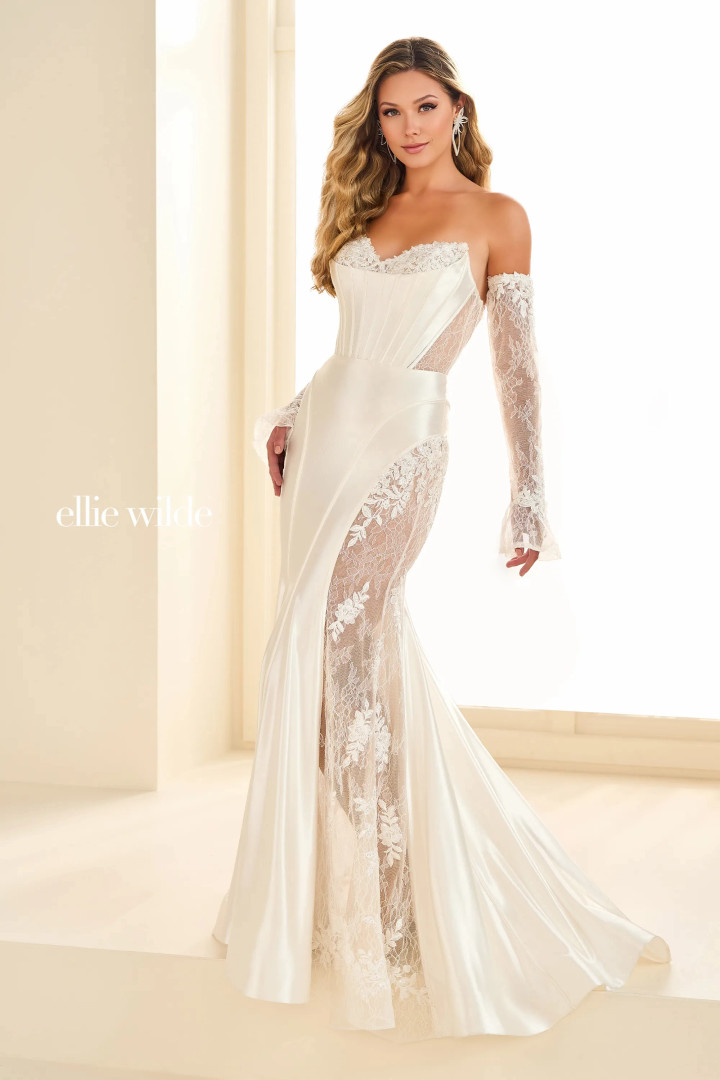 Ellie Wilde by Mon Cheri EW36010 Sequin Allover Lace Dress