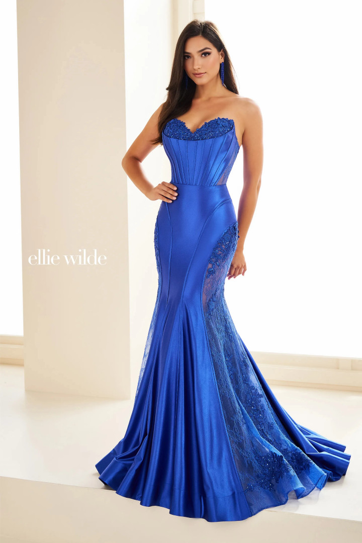 Ellie Wilde by Mon Cheri EW36010 Sequin Allover Lace Dress