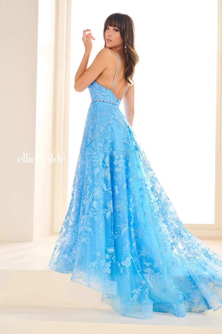 Ellie Wilde by Mon Cheri EW36088 Embroidered Tulle Dress