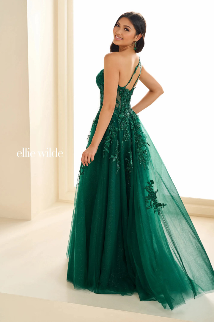 Ellie Wilde by Mon Cheri EW36207 Allover Beaded Mesh Dress