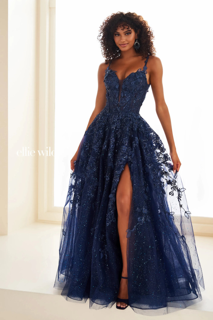 Ellie Wilde by Mon Cheri EW36208 Glitter Tulle Sequin Dress