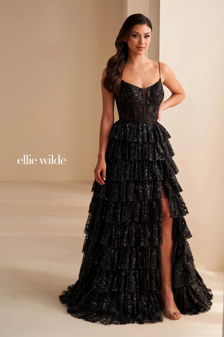 Ellie Wilde by Mon Cheri EW36216 Tulle Cracked Ice Dress