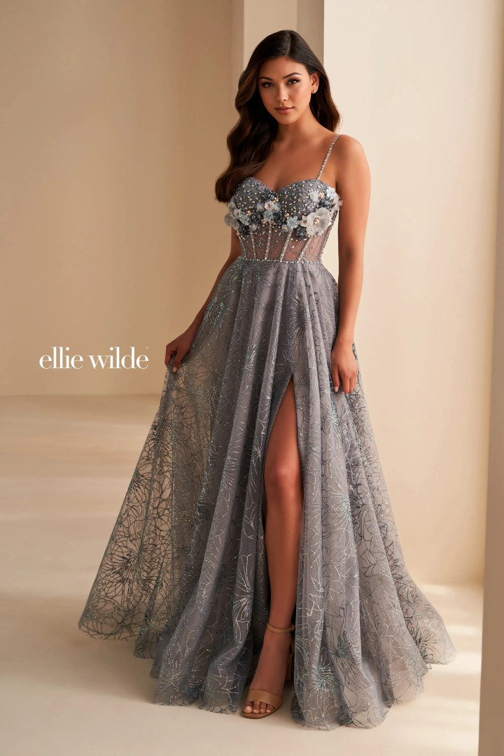 Ellie Wilde by Mon Cheri EW36218 Tulle Cracked Ice Dress