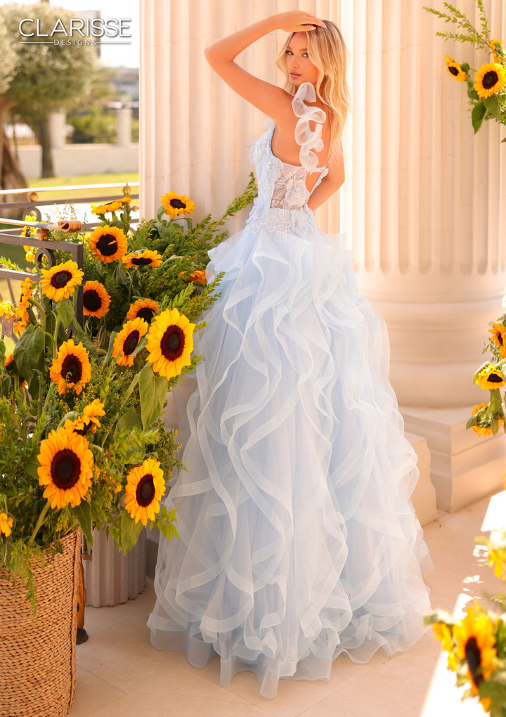 Clarisse 811226 Floral Featuring Statement Ruffles Ballgown