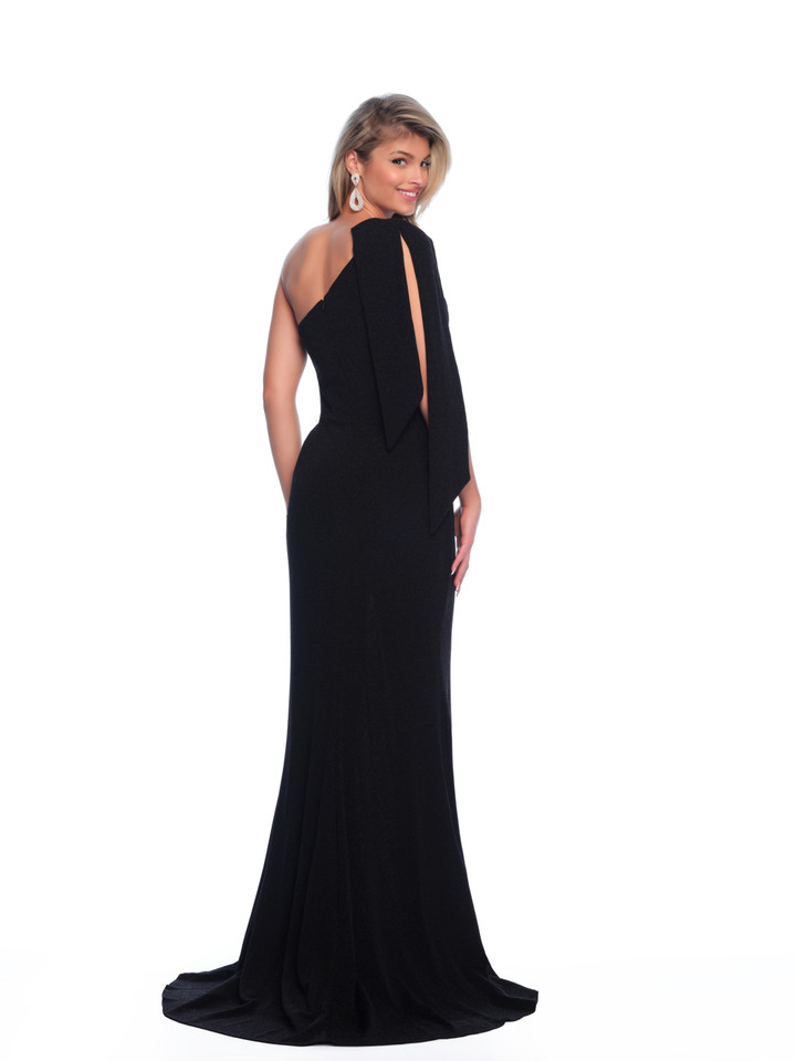 Dave and Johnny 11851 Asymmetric Neck Sleeveless Dress