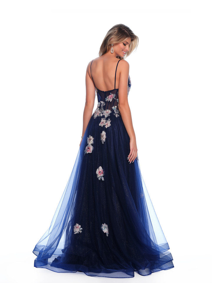 Dave and Johnny 11870 Scoop Neck Spaghetti Straps Long Dress