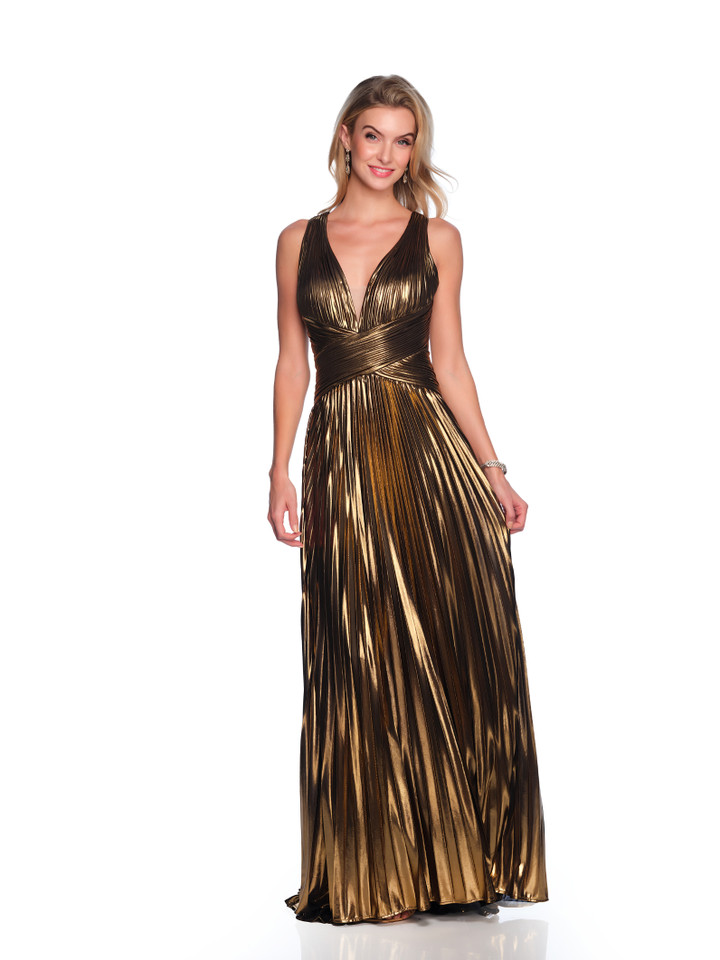 Dave and Johnny 12050 Illusion Neck Sleeveless Long Dress