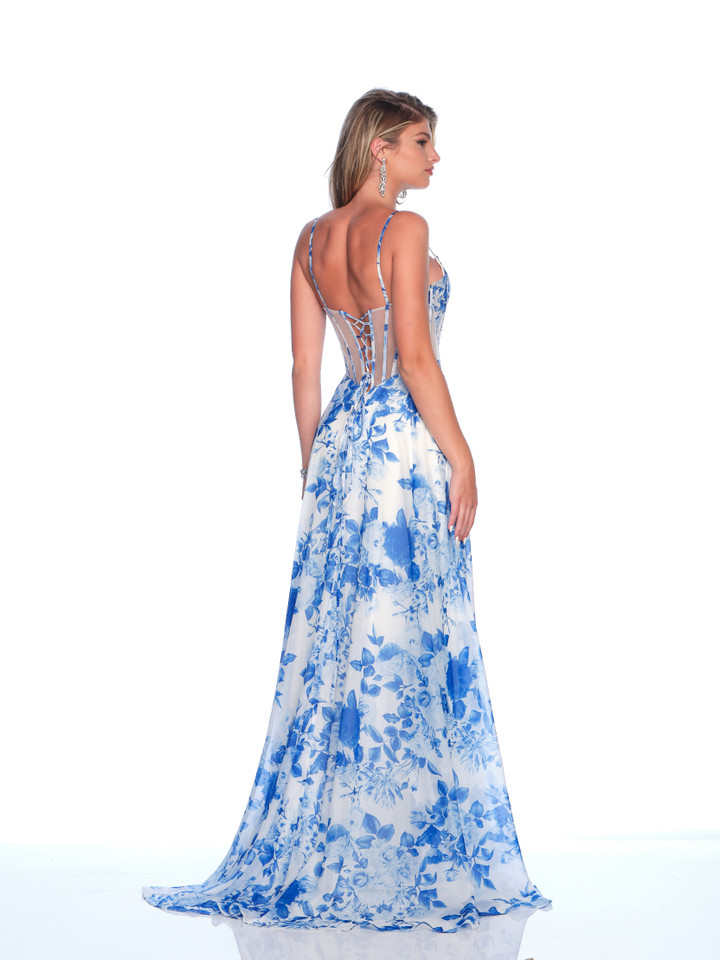 Dave and Johnny 12188 Spaghetti Straps Sleeveless Long Dress