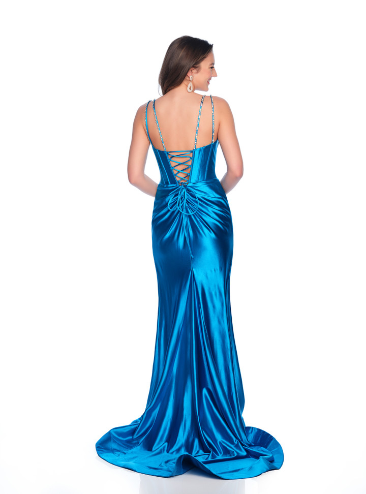Dave and Johnny 12335 Spaghetti Straps Sleeveless Long Dress