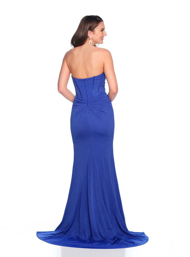 Dave and Johnny 12342 Strapless Sweetheart Neck Long Dress