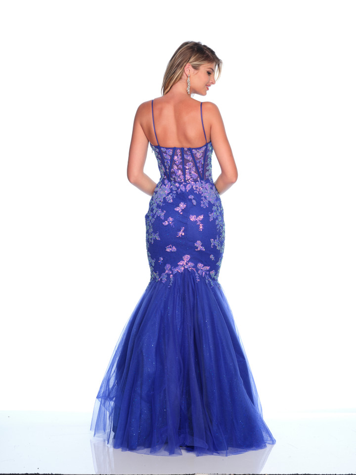 Dave and Johnny 12134 Spaghetti Straps Sleeveless Long Dress