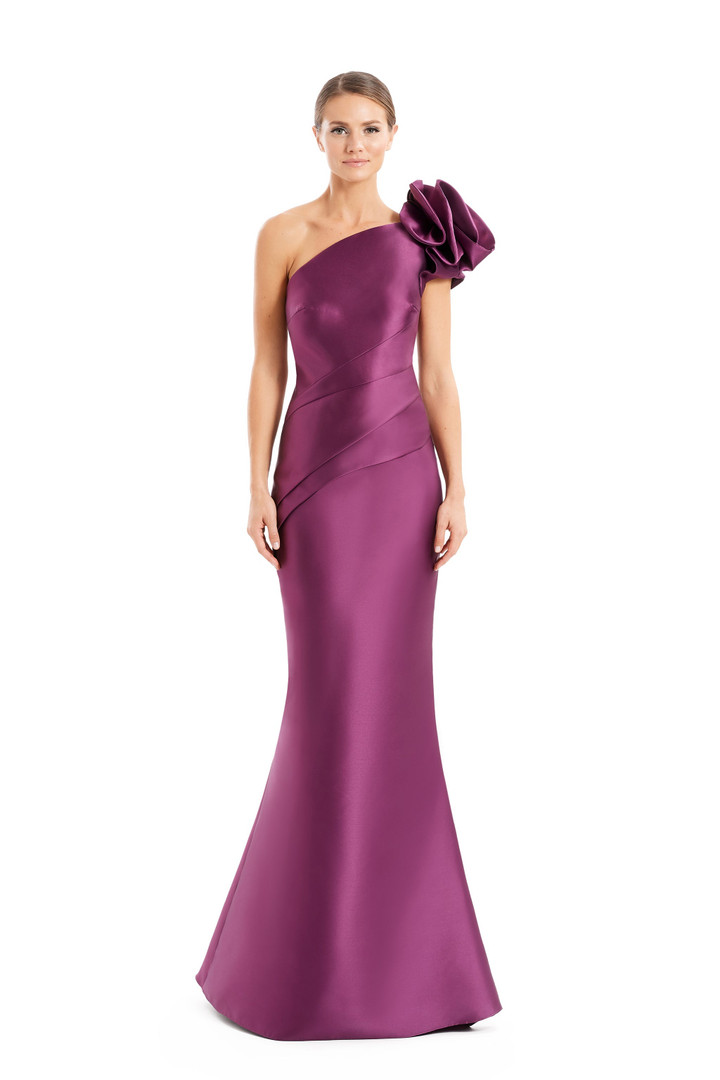 Alexander by Daymor 1673 Asymmetric Neck One Shoulder Dress