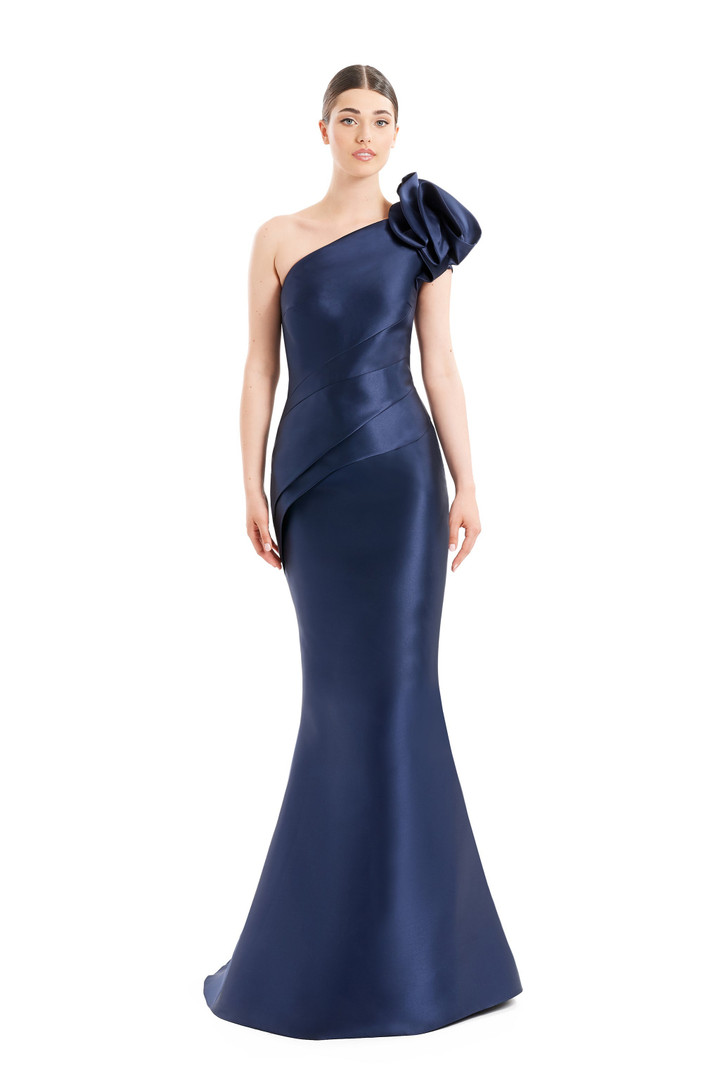 Alexander by Daymor 1673 Asymmetric Neck One Shoulder Dress