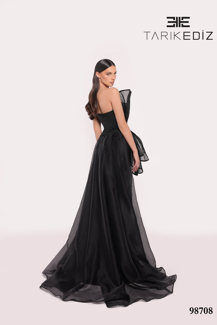 Tarik Ediz 98708 Taffeta Strapless Sweetheart Neckline Dress
