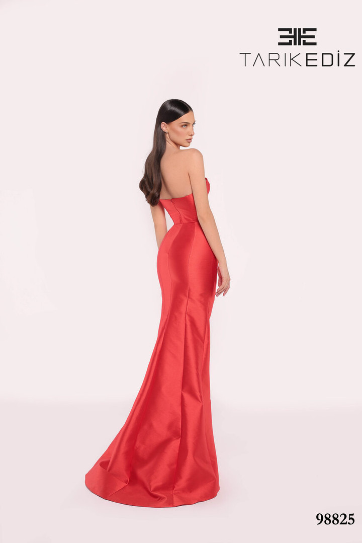 Tarik Ediz 98825 Taffeta Strapless Sweetheart Neckline Dress
